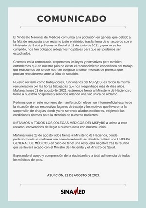 Médicos se manifiestan por mejoras salariales | 1000 Noticias