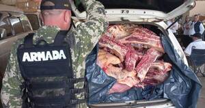 La Nación / Decomisaron seis mil kilos de carne vacuna argentina sin documentación