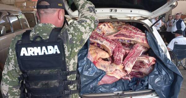 La Nación / Decomisaron seis mil kilos de carne vacuna argentina sin documentación