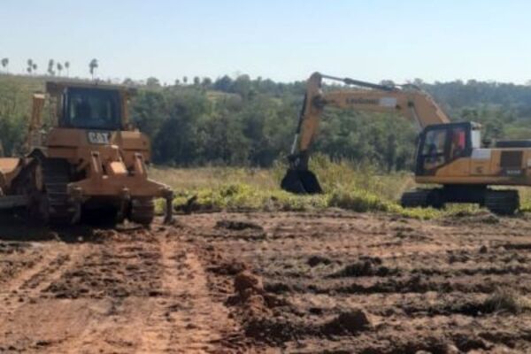 Inician movimiento de maquinaria en zona de obras de la circunvalación de Curuguaty