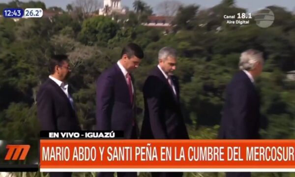 Mario Abdo y Santiago Peña juntos en la Cumbre del Mercosur | Telefuturo
