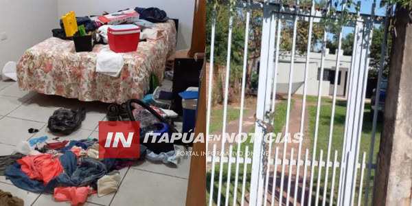 MALVIVIENTES PERPETRARON HURTO EN UNA VIVIENDA DE ENCARNACIÓN - Itapúa Noticias