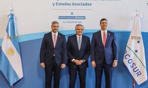 Mario Abdo y Lacalle Pou denuncian la inhabilitación de Corina Machado en Venezuela