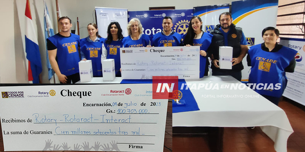LA CAMPAÑA SOLIDARIA “TODOS POR CENADE 2023” RECAUDÓ MÁS DE CIEN MILLONES - Itapúa Noticias