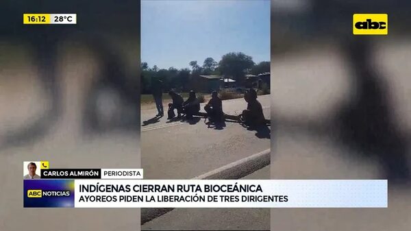 Video: Ayoreos cierran ruta reclamando liberación de líderes - ABC Noticias - ABC Color
