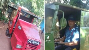 Creador del mini Scania necesita comprar audífonos para poder escuchar