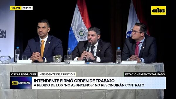 Estacionamiento tarifado: A pedido de los “no asuncenos” no rescindirán contrato - ABC Noticias - ABC Color