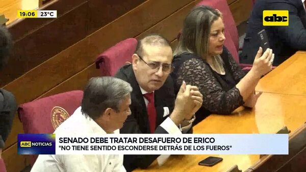Video: Senado debe tratar desafuero de Erico Galeano - ABC Noticias - ABC Color