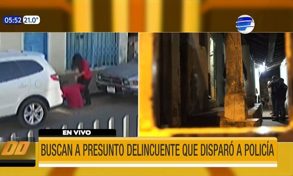 Buscan a presunto delincuente que disparó a policía | Telefuturo