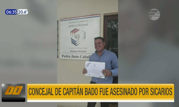 Sicarios asesinaron a concejal de Capitán Bado | Telefuturo