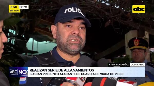 Video: Allanamientos en busca del asaltante que hirió a guardaespaldas de la viuda de Pecci - ABC Noticias - ABC Color