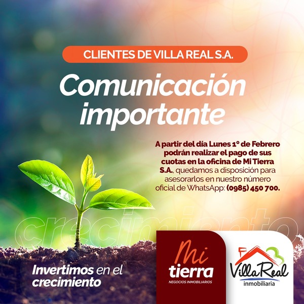 Mi Tierra Emprendimientos Inmobiliarios se agranda aumentando activos por absorción