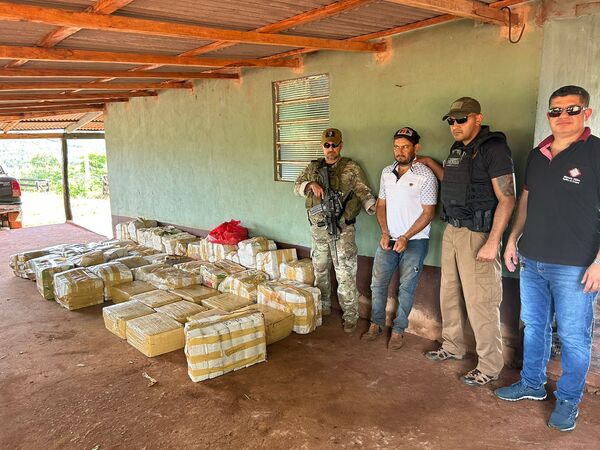 SENAD incauta gran cargamento de marihuana que tenía como destino el Brasil