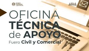 Socializan principales logros de la Oficina Técnica de Apoyo al fuero Civil y Comercial