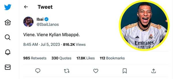 Si Ibai lo dice… Mbappé “viene” al Real Madrid, el anuncio que hizo el influencer
