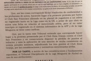 Zona Granja gana protesta y sería semifinalista de la Liga Minguera
