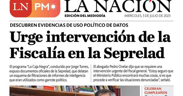 La Nación / LN PM: edición mediodía del 5 de julio