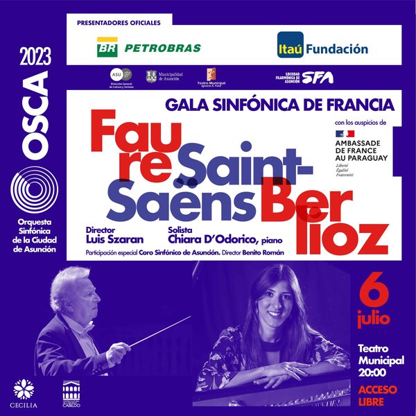 Gala sinfónica de Francia este jueves en el Municipal - .::Agencia IP::.