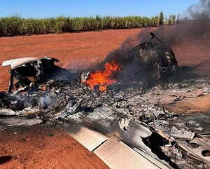 Militares de Brasil interceptaron avioneta que entró de Paraguay y piloto quemó aeronave - Noticiero Paraguay