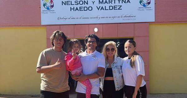 La Nación / Nelson Haedo Valdez y su familia llevaron alegría a niños de San Joaquín