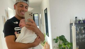 ¡Que chulinita es el bebé de Blas Riveros y Dahiana Bresanovich!