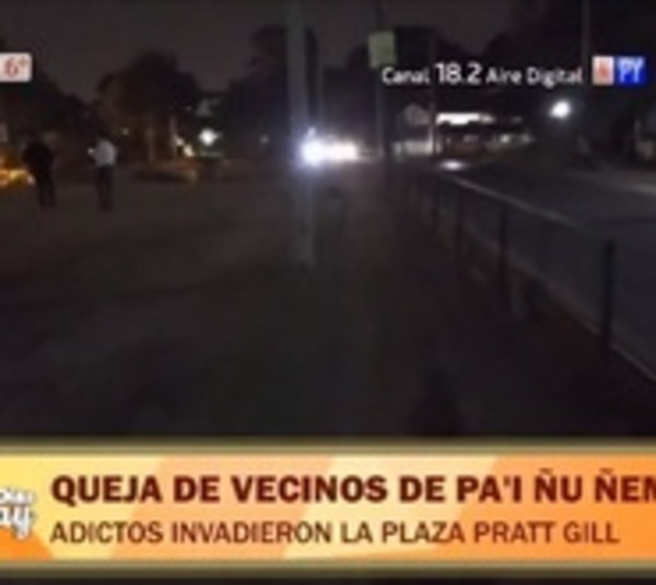 Oscura Plaza Pratt Gill de Ñemby bajo dominio de adictos, denuncian - Paraguay.com