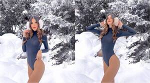 [GALERÍA] ¡Dionoguarde! ExMiss posó en biquini en la nieve