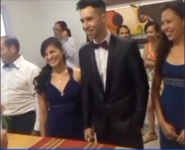 [VIDEO] La novia hizo una broma y el juez no los casó
