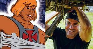 La Nación / Irreconocible: ¿Zac Efron se convirtió en He-Man?
