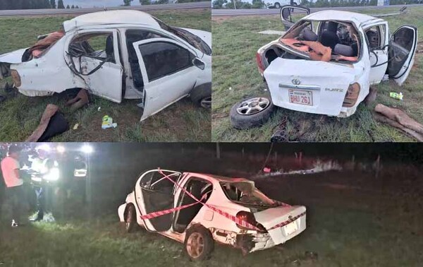 Un joven fallece y otras tres resultan heridas tras choque del auto contra una columna en Quiindy – Prensa 5