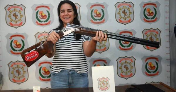 La Nación / De vuelta en la competencia: atleta recuperó su escopeta y no ocultó su emoción