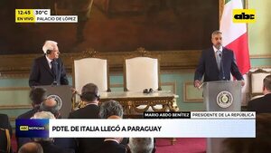 Video: Histórica visita del Presidente de Italia - ABC Noticias - ABC Color