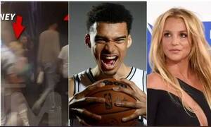 ¡Guardia de un basquetbolista tongueó a Britney Spears!