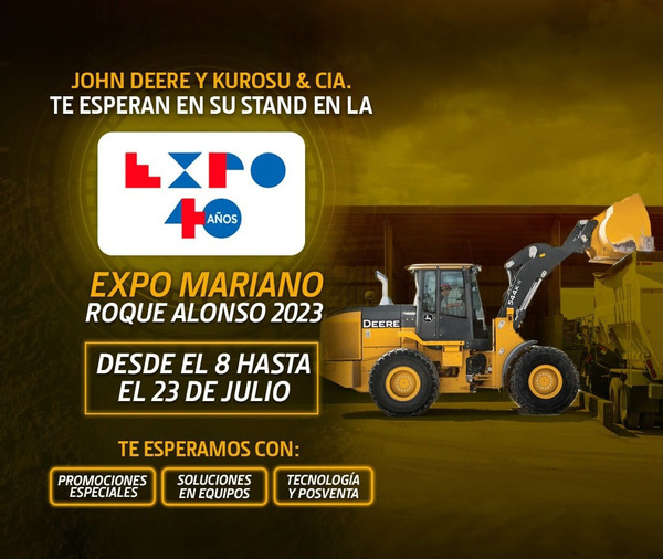 KUROSU & CIA. Y JOHN DEERE te esperan en su stand en la Expo Mariano Roque Alonso
