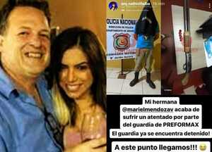 Mujer se salva de un disparo de guardia de inquilino (Preformax) de ´Pedro y Malou´