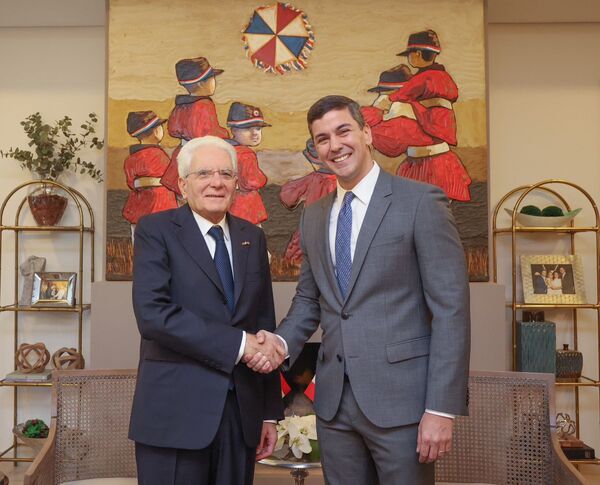 Diario HOY | Santiago Peña recibió al presidente italiano Sergio Mattarella