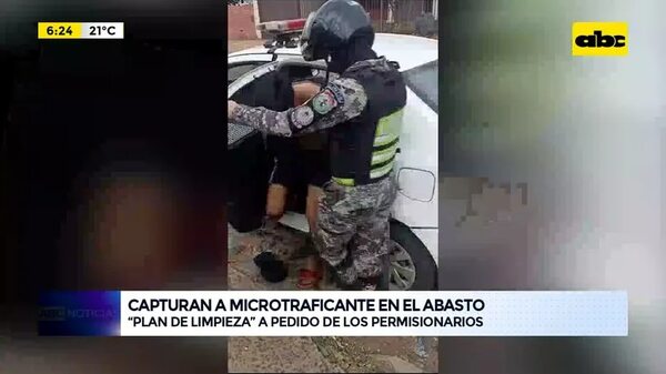 Video: Capturan a microtraficante en el Abasto - ABC Noticias - ABC Color