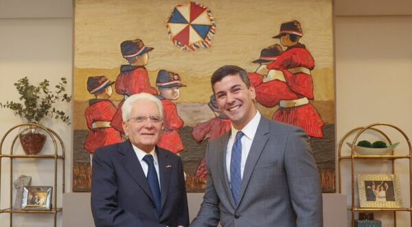 Santiago Peña recibió al presidente italiano Sergio Mattarella