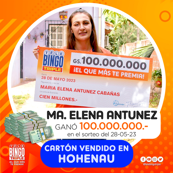 TELEBINGO SIGUE SUMANDO MILLONARIOS EN ITAPÚA, CON 1.250 MILLONES ENTREGADOS