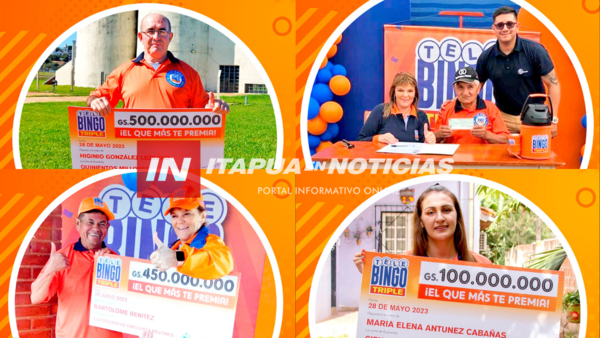 EL TELEBINGO TRIPLE EN DOS MESES SUMA CUATRO NUEVOS MILLONARIOS EN ITAPÚA - Itapúa Noticias