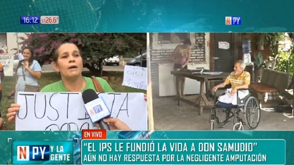 Se cumple un año de la dudosa amputación de ambas piernas a don Samudio - Noticias Paraguay