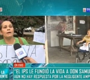 Hace un año amputaron la pierna equivocada a don Samudio - Paraguay.com