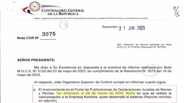 Jorge Bogarín se benefició de falencias de la CGR en sus DDJJ