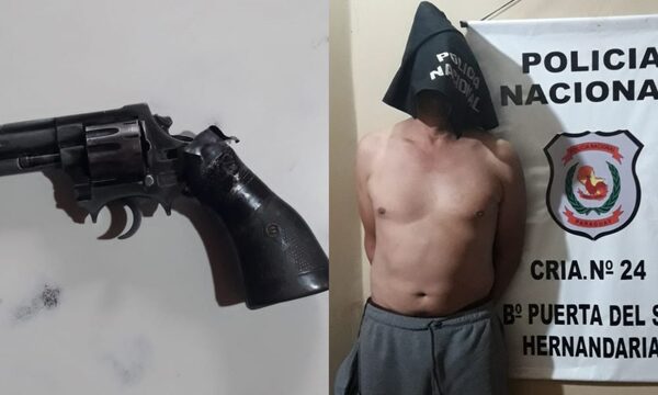 Detienen a borracho que golpeó y amenazó con arma de fuego a su concubina