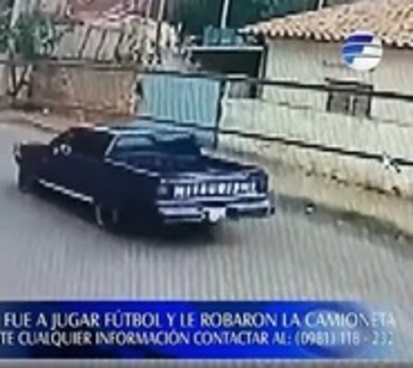 Fue a jugar fútbol y le robaron la camioneta - Paraguay.com