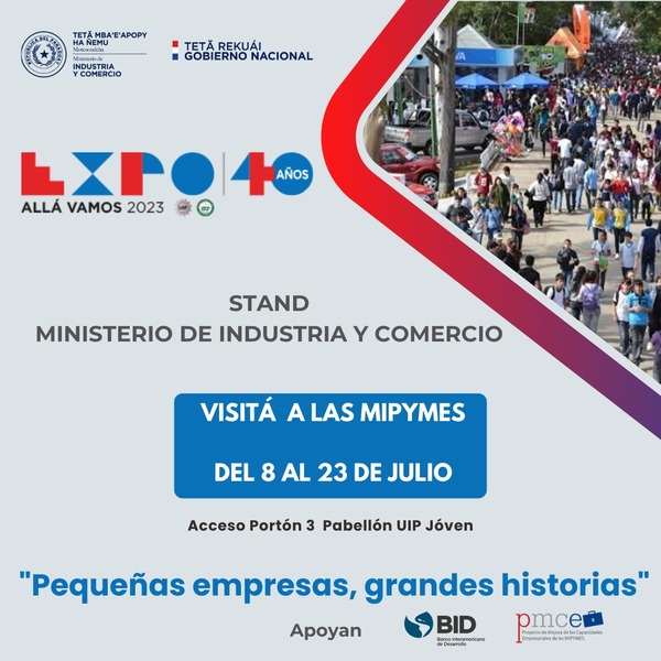 Stand del MIC impulsará microemprendimientos beneficiarios durante la Expo 2023 - .::Agencia IP::.