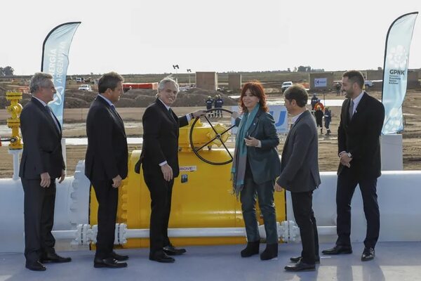Foto de unidad en el Gobierno argentino para inaugurar obra clave en su economía - Mundo - ABC Color