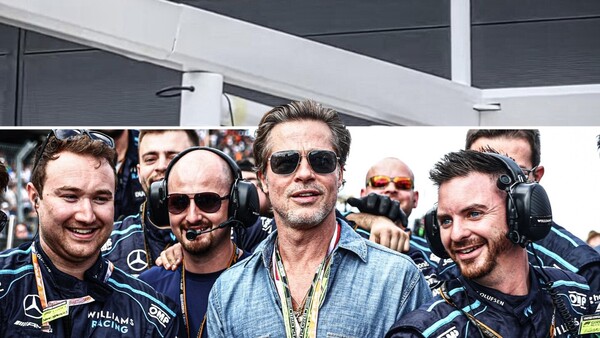 Brad Pitt rueda en Silverstone coincidiendo con el GP de Gran Bretaña