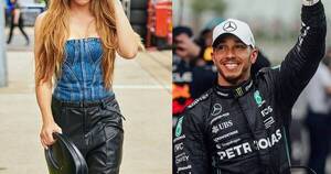 La Nación / ¿Shakira fue detrás de Lewis Hamilton a Gran Bretaña?