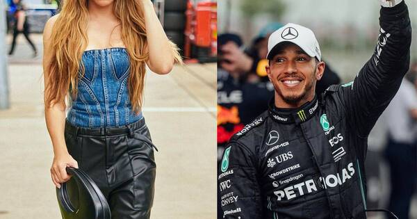 La Nación / ¿Shakira fue detrás de Lewis Hamilton a Gran Bretaña?